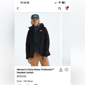 The North Face Woman’s Carto Mono Triclimate Hooded Jacket